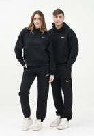 BARROW Pantalone sportivo nero per uomo e donna con stampa logo S5BWUAFP085 110 BARROW 