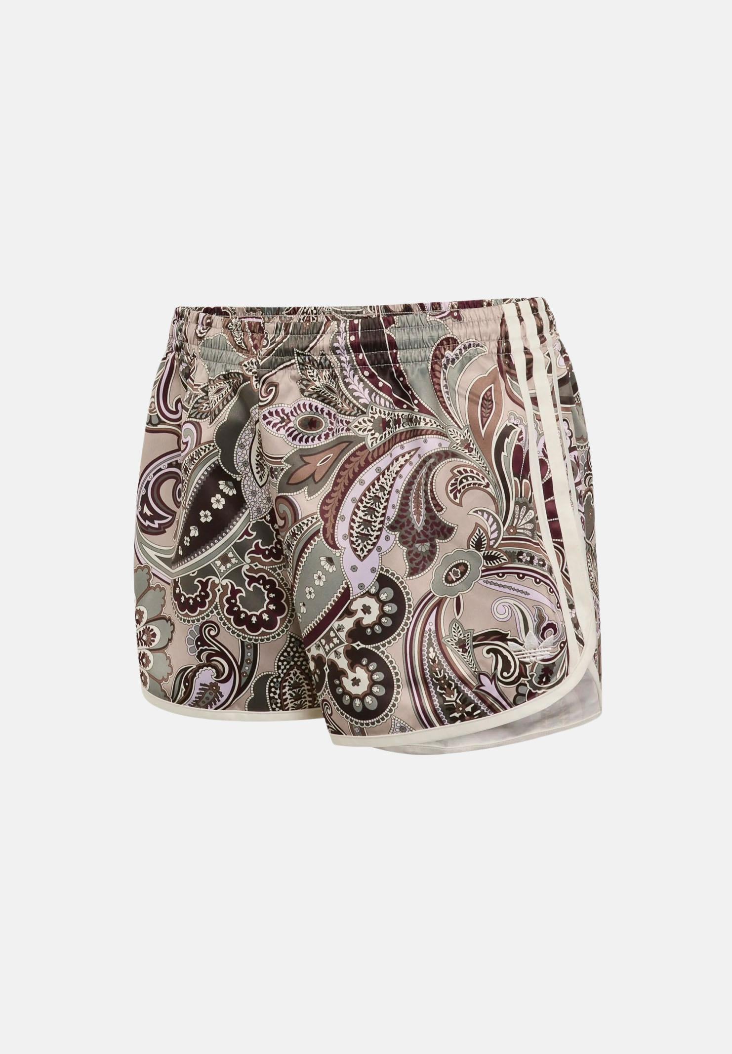 ADIDAS ORIGINALS shorts sportivi Multicolor nei toni beige, bordeaux, grigio e panna donna. HY5002 . ADIDAS ORIGINALS 