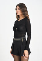 ELISABETTA FRANCHI Body nero da donna con dettaglio gioiello BO01657E2 110 ELISABETTA FRANCHI 