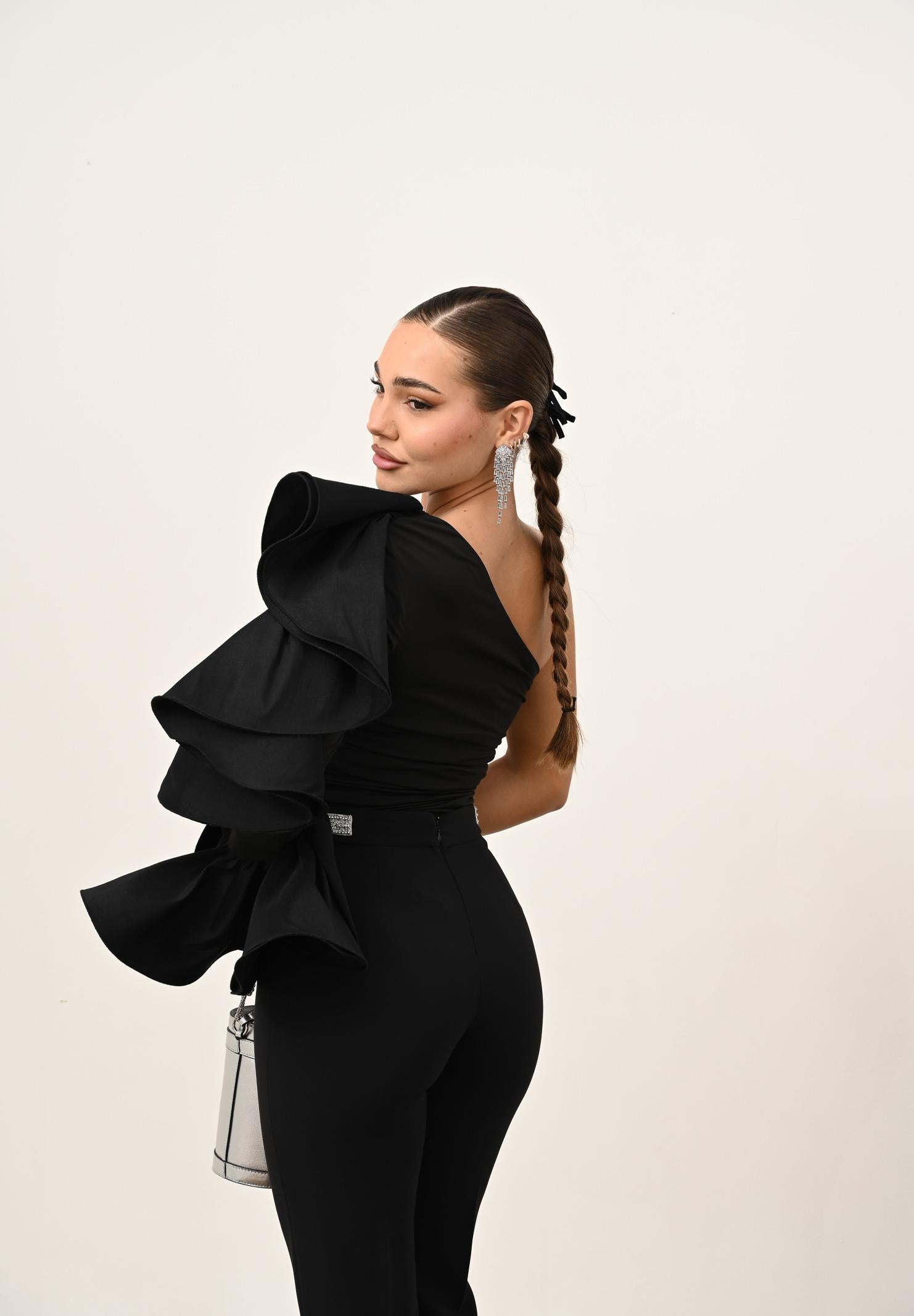 ALMA SANCHEZ Top Tasia nero da donna AS2526055MX 999 ALMA SANCHEZ 