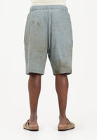 I'M BRIAN Shorts celeste da uomo con micro-lavorazione traforata BE3715 0028 I'M BRIAN 