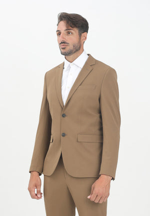 SELECTED HOMME Giacca monopetto marrone da uomo 16087824 Ermine SELECTED HOMME 