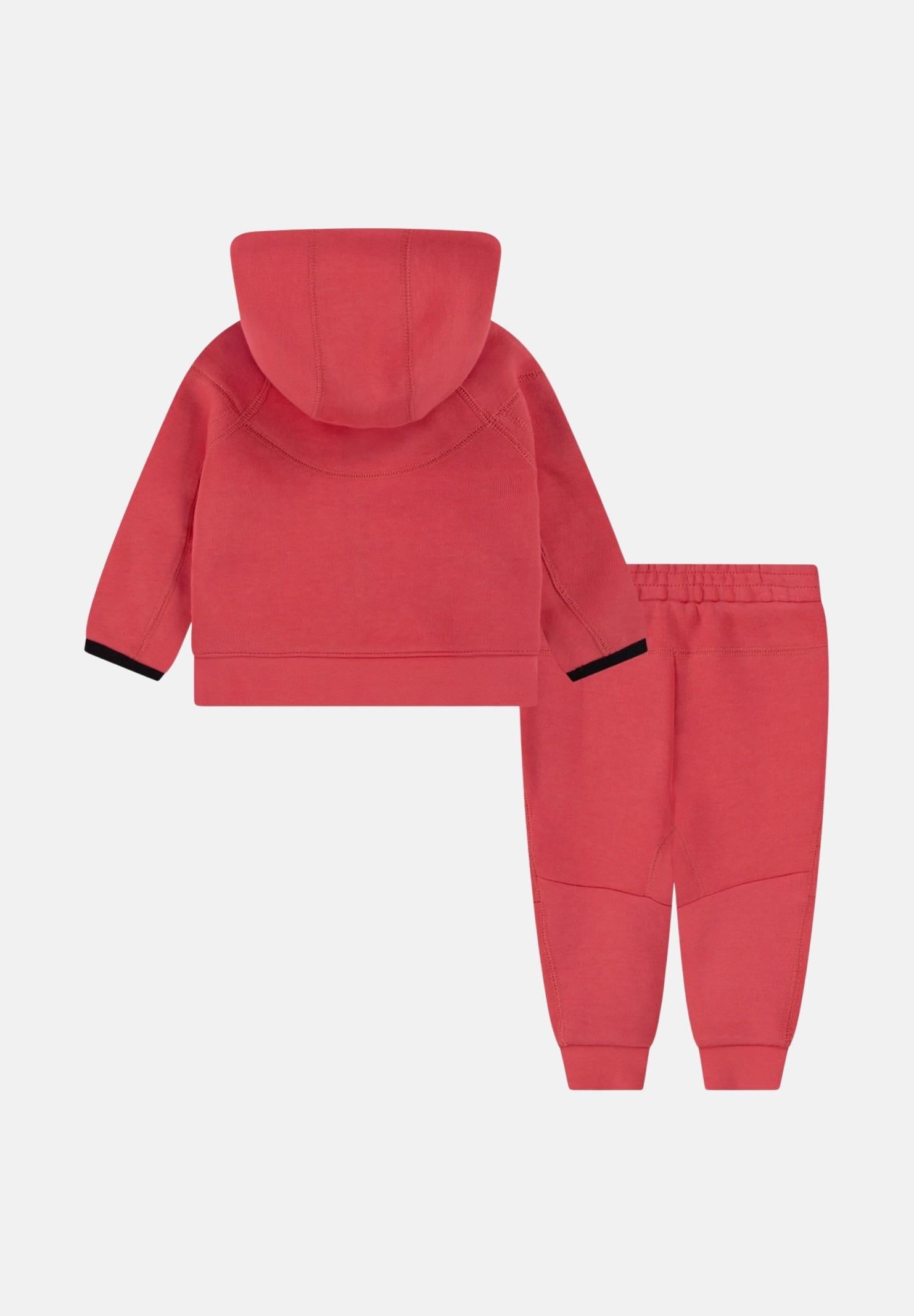 NIKE Tuta Tech Fleece rosso fragola per bambino e bambina 36L050 AI9 NIKE 