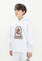 DSQUARED2 Felpa con cappuccio bianca per donna, ragazzi e bambini con stampa "Invicta Dsquared2" DQ2907D0AD2 DQ100 DSQUARED2 