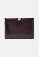 ELISABETTA FRANCHI Pochette marrone da donna effetto naplak<BR/> BS18A61E2 EV9 ELISABETTA FRANCHI 