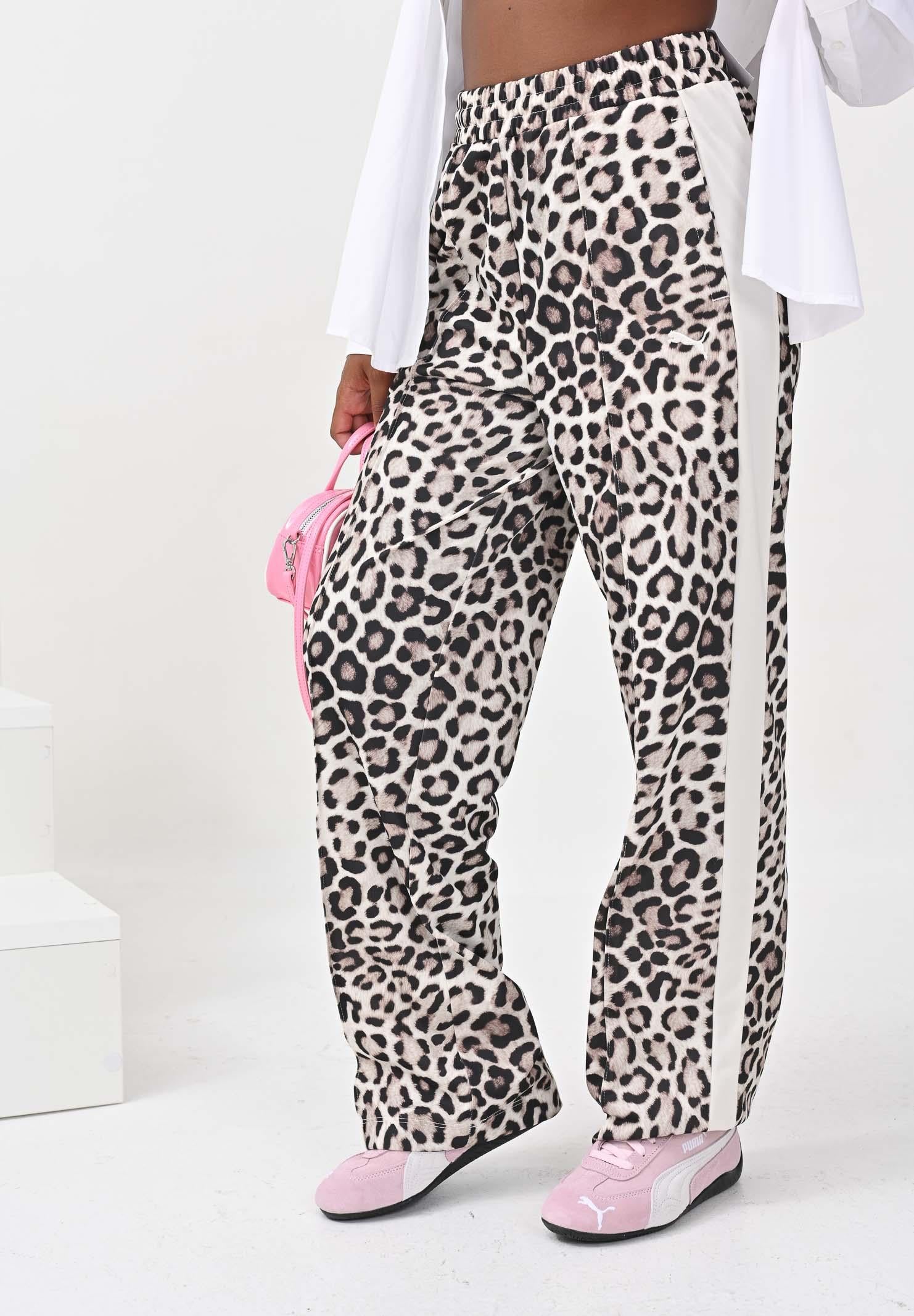 PUMA Pantalone sportivo T7 Leo Luxe Aop Straight Op bianco da donna 632343 91 PUMA 