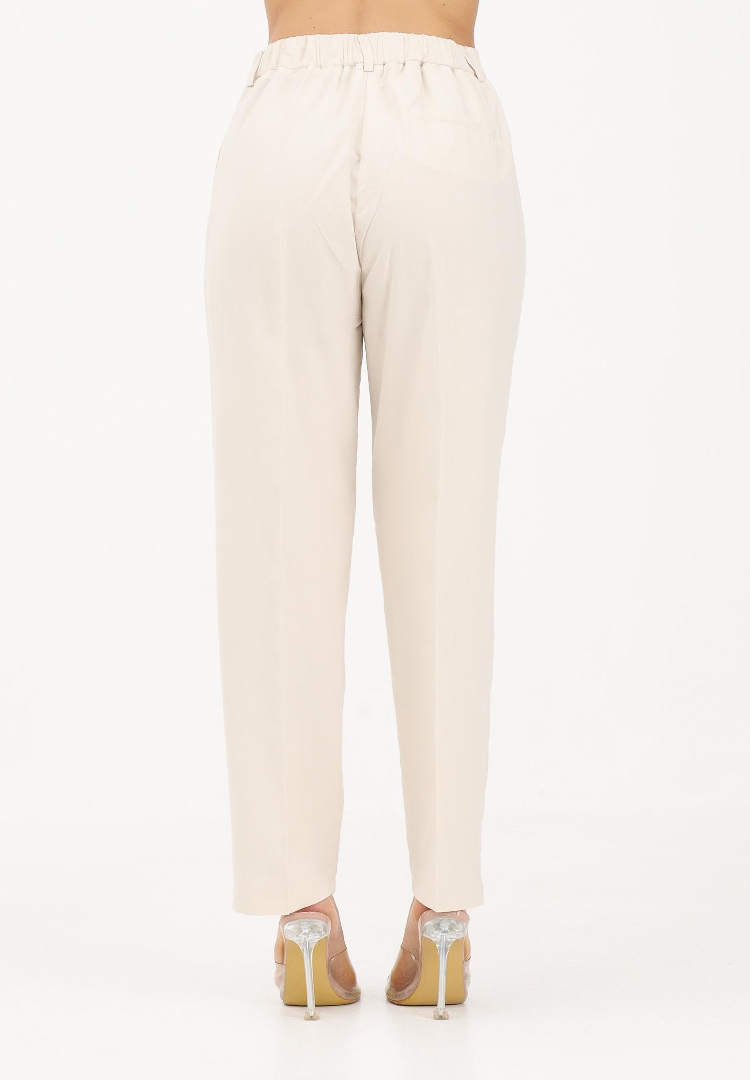 VICOLO pantalone casual in lino Burro beige, donna. TAB1626 BU VICOLO 