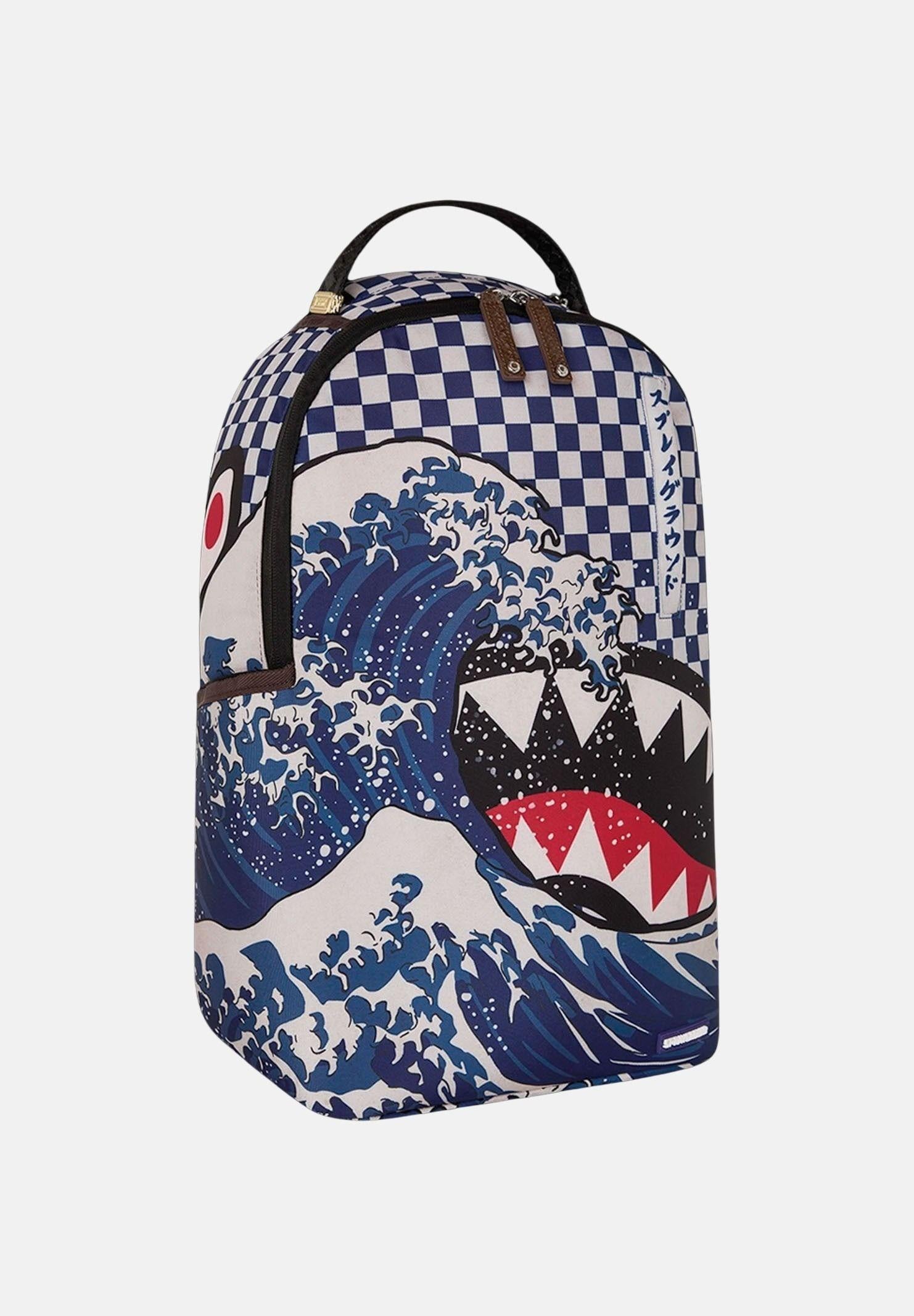 SPRAYGROUND Zaino Ichimatsu-Moyo Camokawa bianco e blu per uomo e donna 910B8810NSZ . SPRAYGROUND 