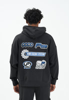 PUMA Felpa con cappuccio nera da uomo con logo stampato 632078 01 PUMA 