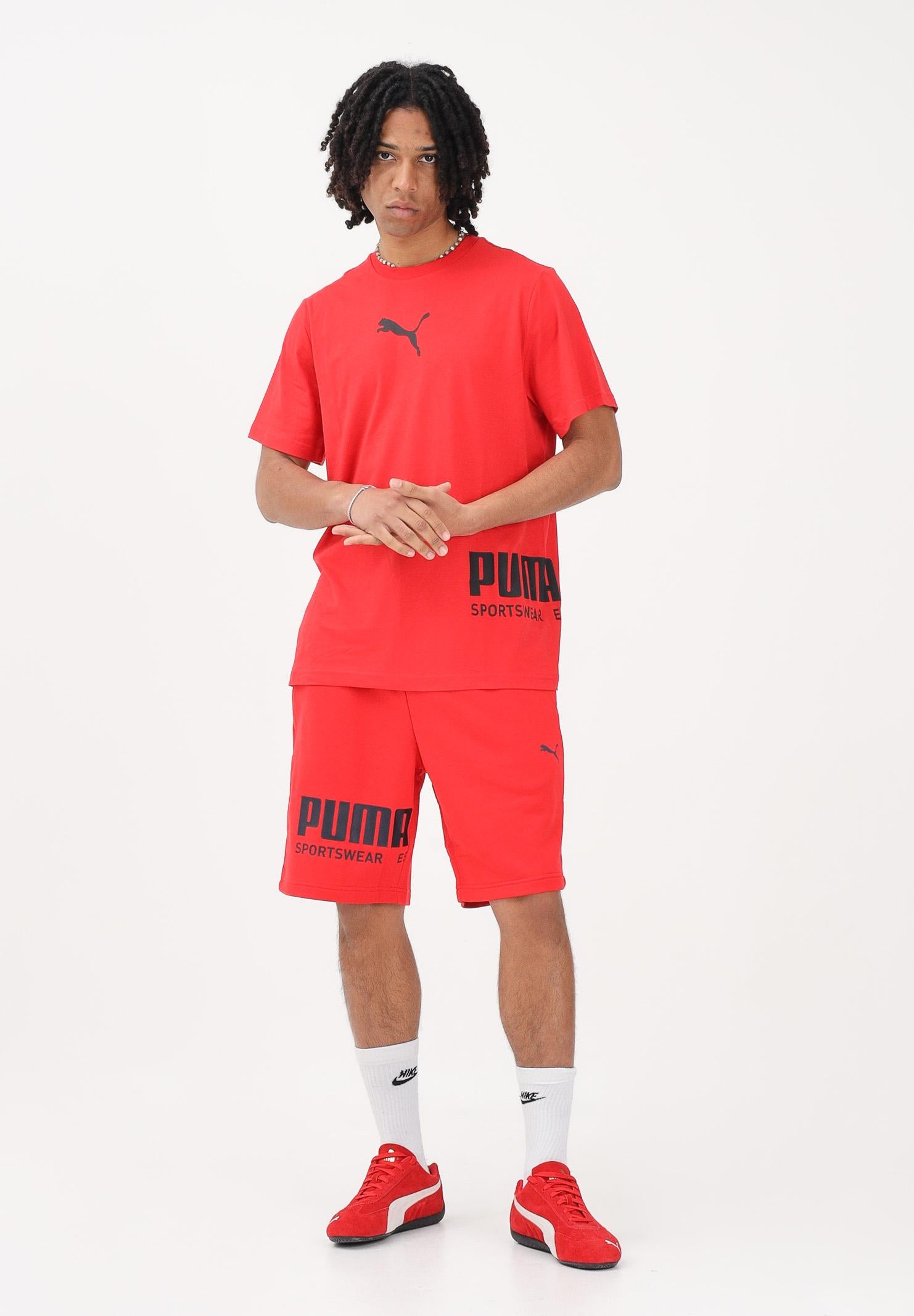PUMA Shorts sportivo PUMA Sport rosso da uomo 692232 11 PUMA 