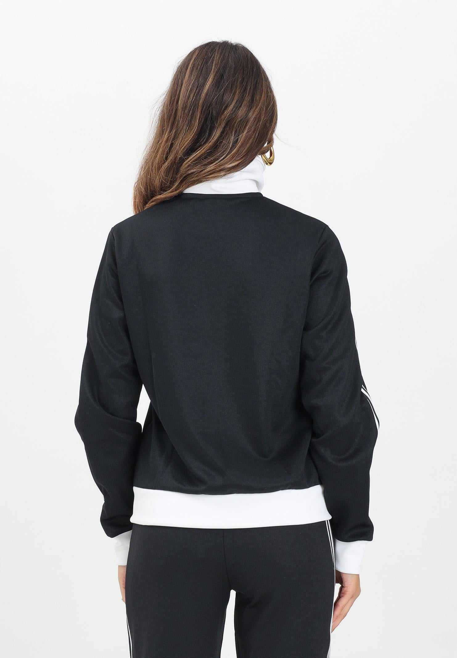 ADIDAS ORIGINALS Felpa con zip Heritage nera da donna HZ3743  ADIDAS ORIGINALS 