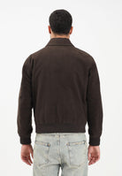 LACOSTE Giubbotto scamosciato marrone da uomo BH5147 SKB LACOSTE 