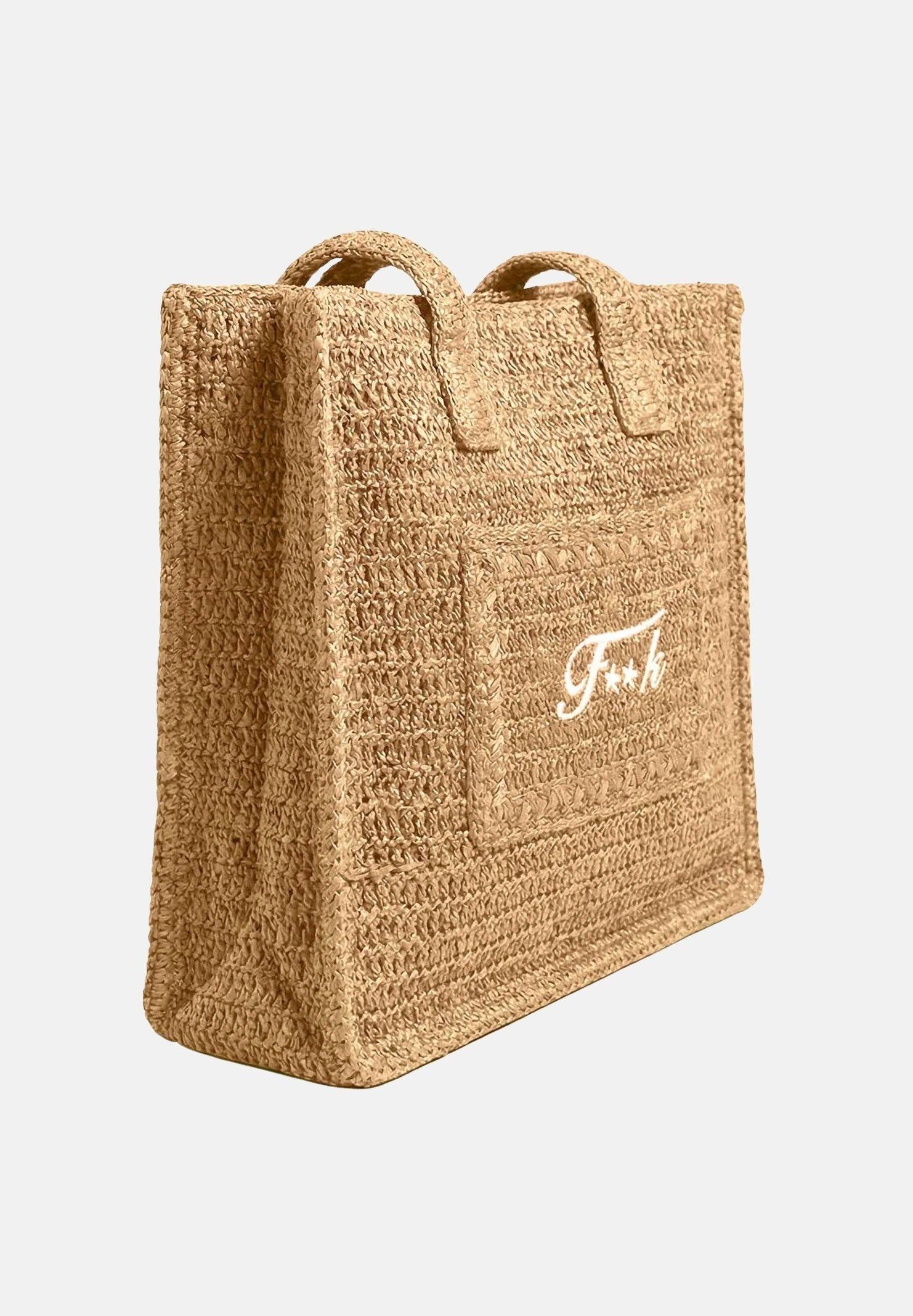 F**K Borsa mare beige da donna con logo FA26-SW0001BG . F**K 