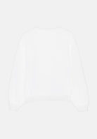 GCDS Felpa girocollo bianca da bambina con stampa TI AMO GCDS B2KW1532BA5 15 GCDS 