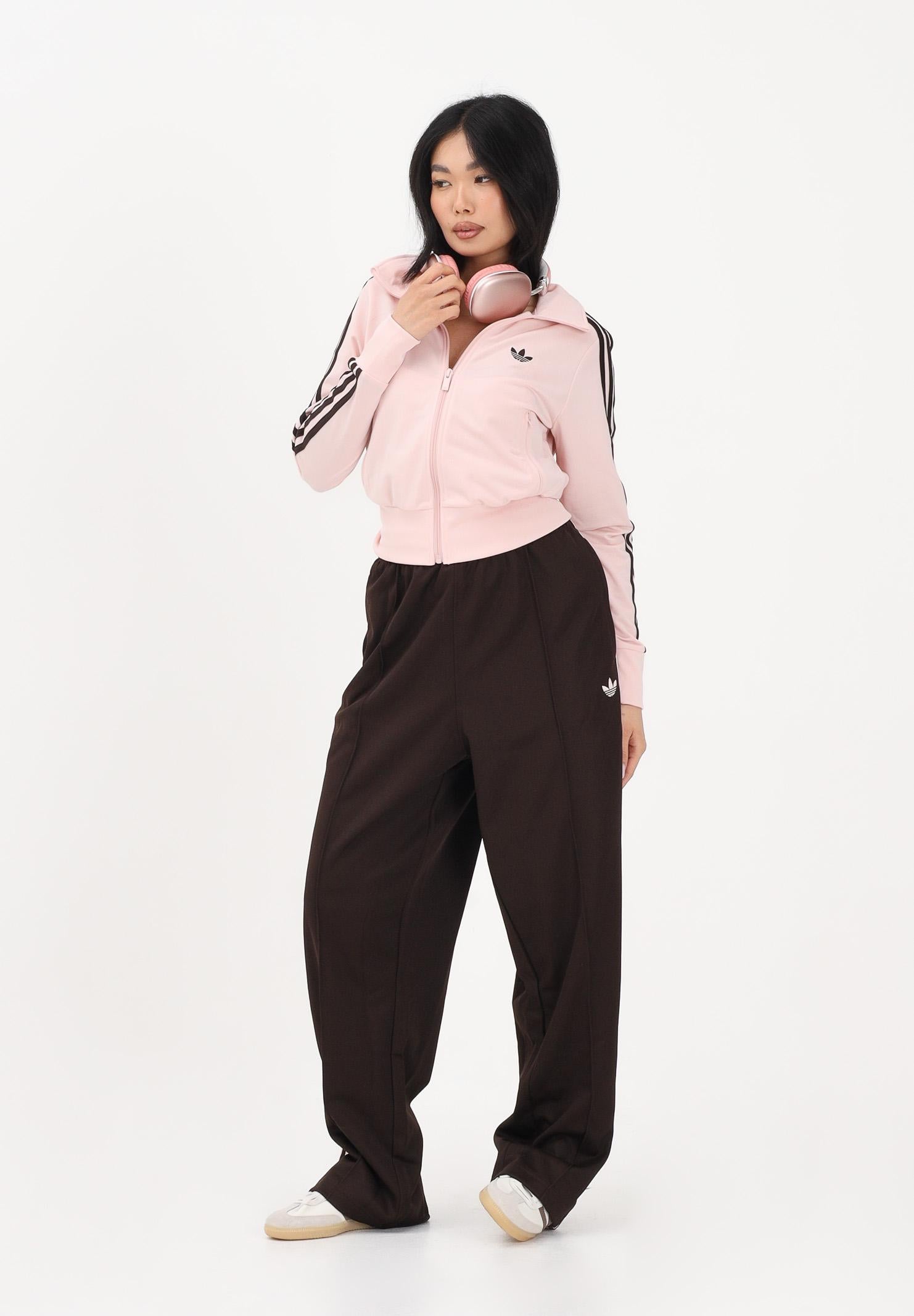 ADIDAS ORIGINALS Pantalone sportivo Baggy marrone e rosa per uomo e donna KE3495 . ADIDAS ORIGINALS 