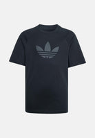 ADIDAS ORIGINALS T-shirt a manica corta Trefoil Loose nera per bambino e bambina KE2876 . ADIDAS ORIGINALS 