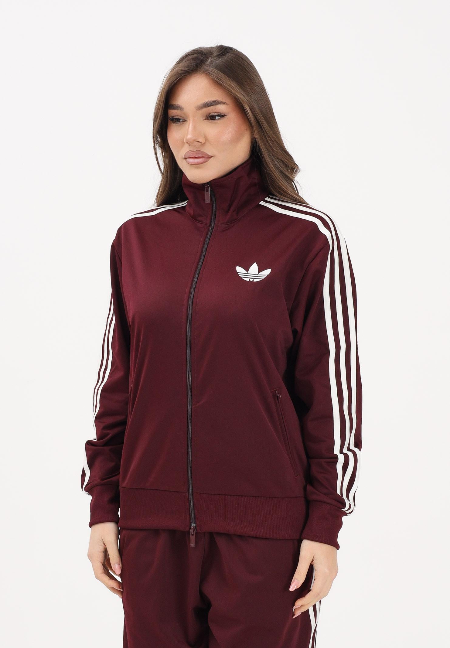 ADIDAS ORIGINALS Felpa con zip FIREBIRD bordeaux da donna KD1326 . ADIDAS ORIGINALS 