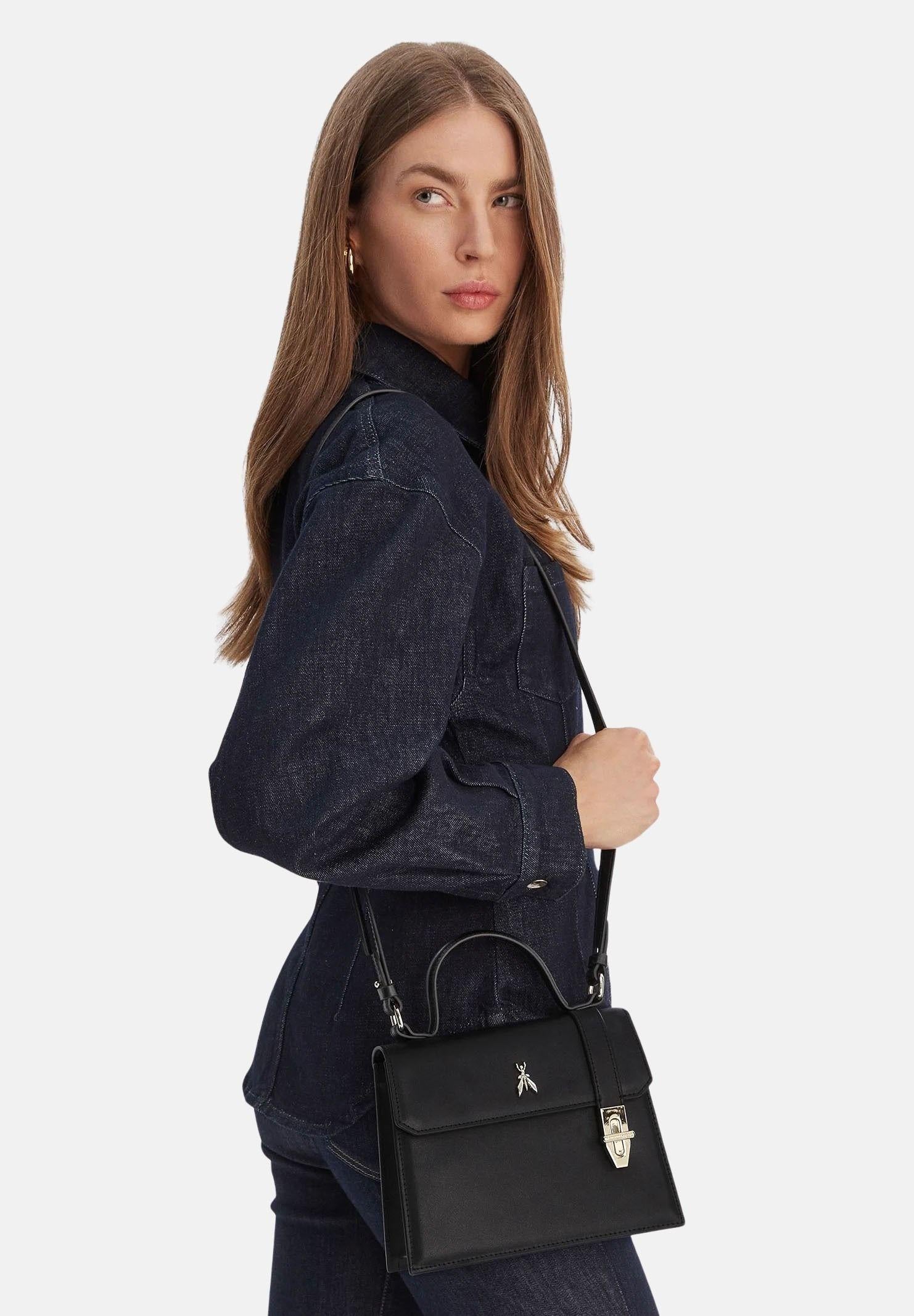 PATRIZIA PEPE Borsa a mano Modern Utility nera da donna 8B0326L061 K103 PATRIZIA PEPE 