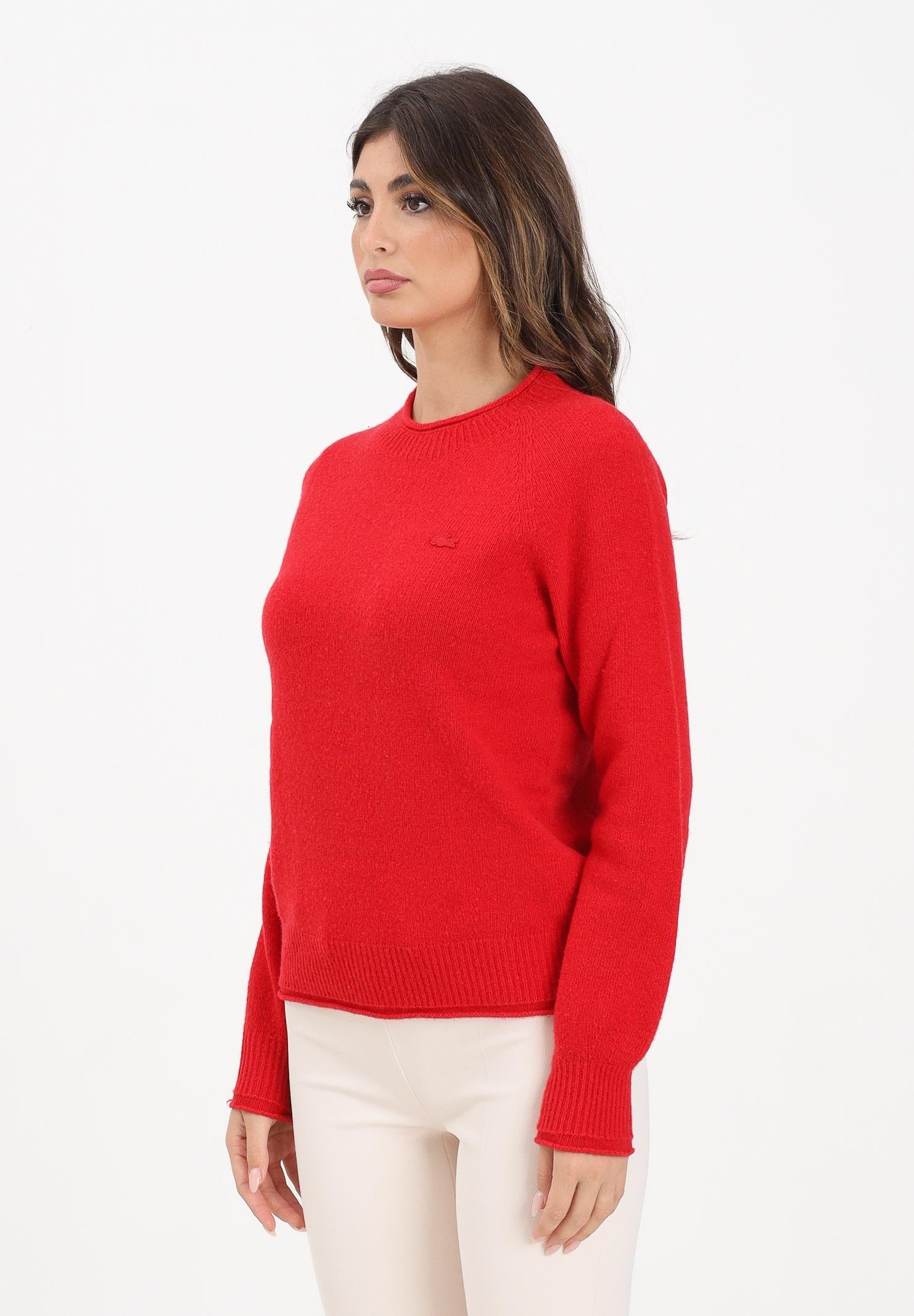 LACOSTE Maglioncino girocollo rosso da donna AF4160 240 LACOSTE 