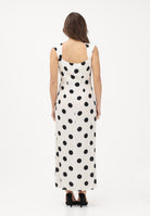 MAR DE MARGARITAS Abito lungo bianco da donna con maxi pois MMABW01540 BI121 Mar de margaritas 