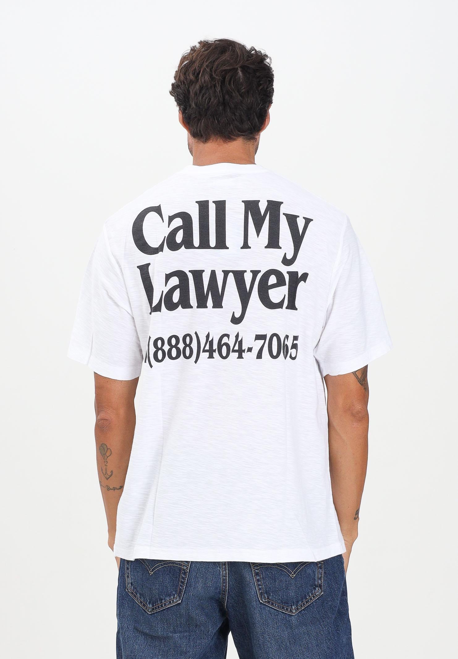 MARKET T-shirt a manica corta CALL MY LAWYER 3D bianca da uomo F5MKMATH058 001 MarKET 