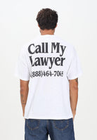 MARKET T-shirt a manica corta CALL MY LAWYER 3D bianca da uomo F5MKMATH058 001 MarKET 