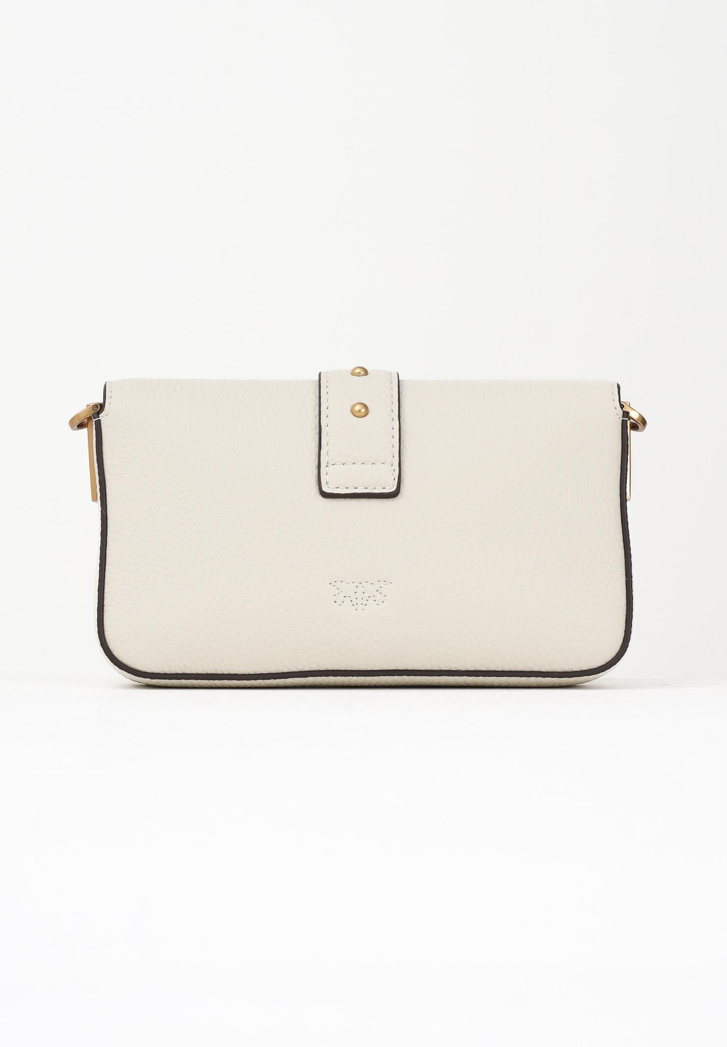 PINKO Borsa a tracolla Love One Slouchy Baby panna da donna 105353A2OX Z14Q PINKO 