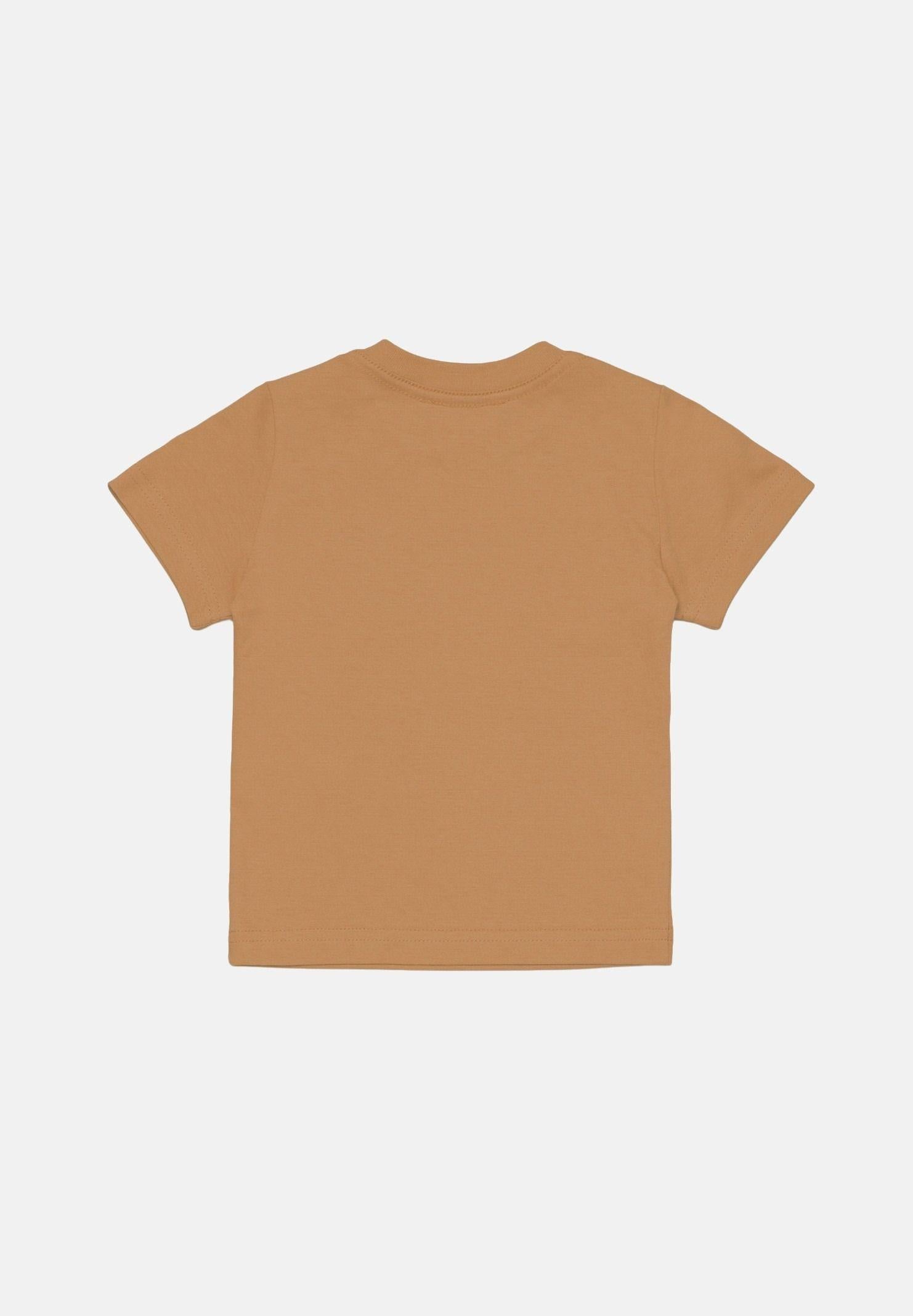 DSQUARED2 T-shirt a manica corta cammello da neonato con logo DQ2853D004G DQ730 DSQUARED2 