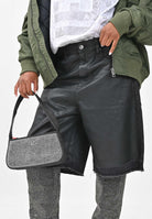 DIESEL Bermuda in denim nero per donna e ragazze con orli a taglio vivo J02351KXBPX K02 DIESEL 