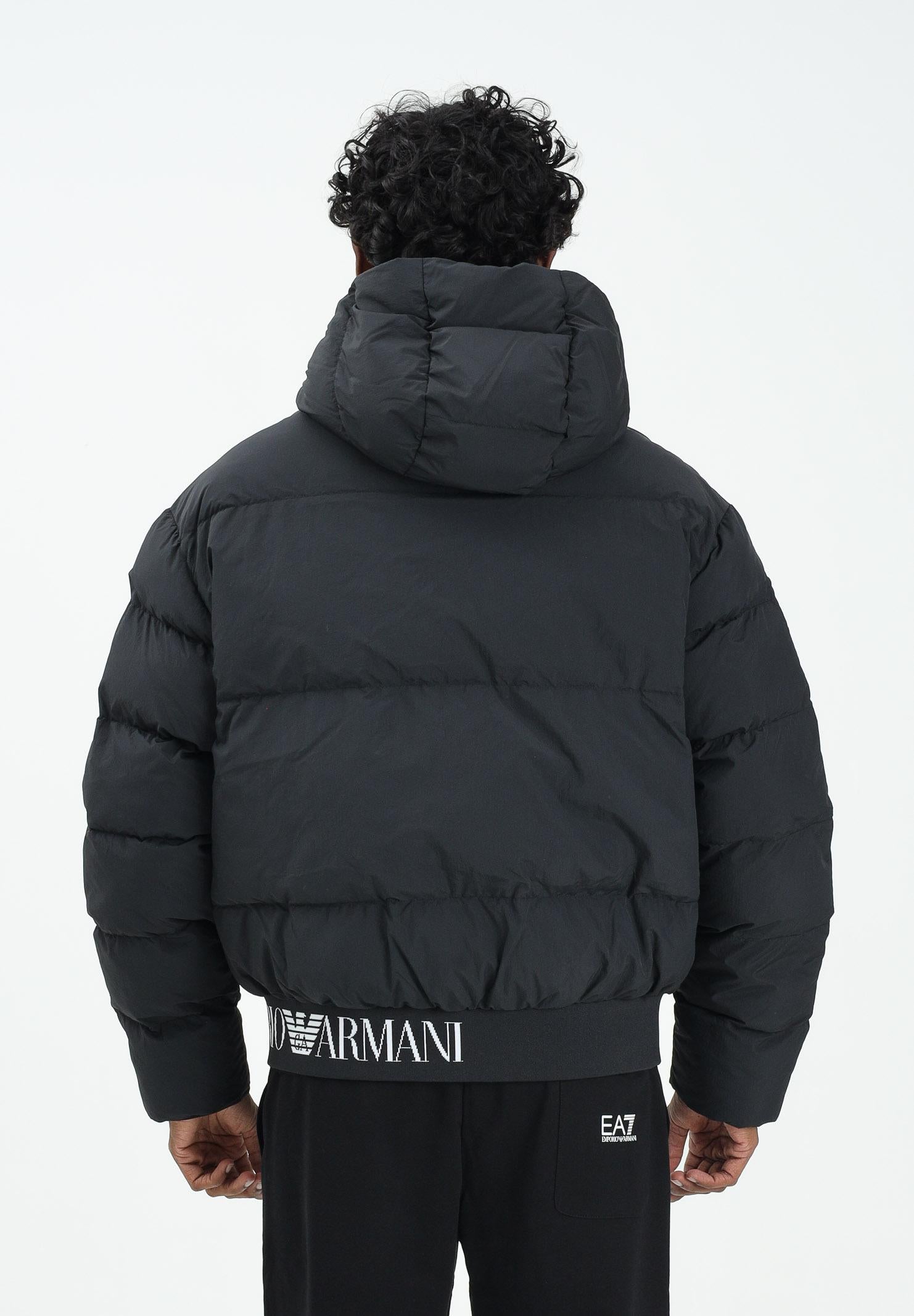 EA7 Piumino nero da uomo con elastico logato 7M000710AF15951 UC001 EA7 