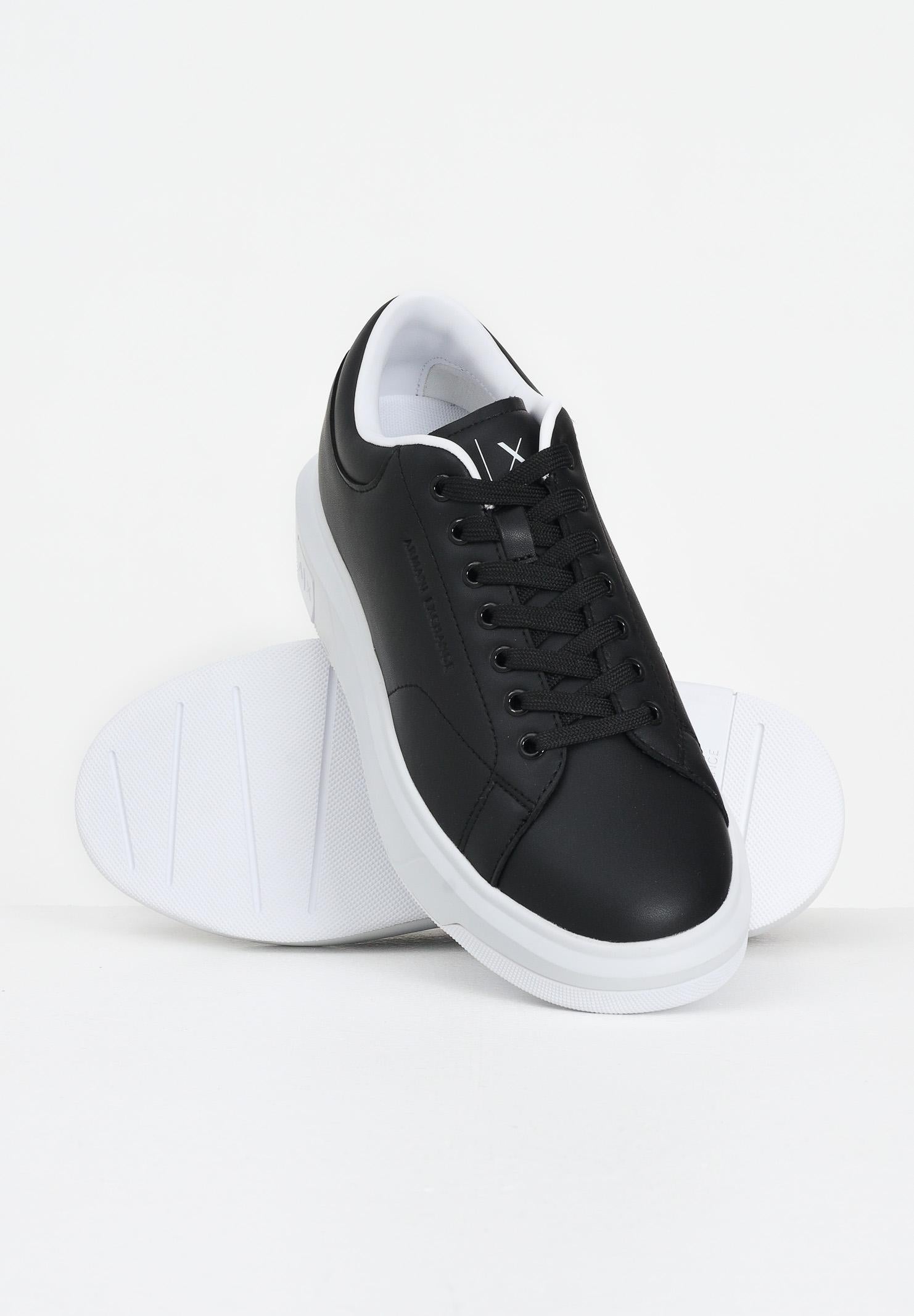 ARMANI EXCHANGE Sneakers nere da uomo con logo XUX123XV534 00002 ARMANI EXCHANGE 