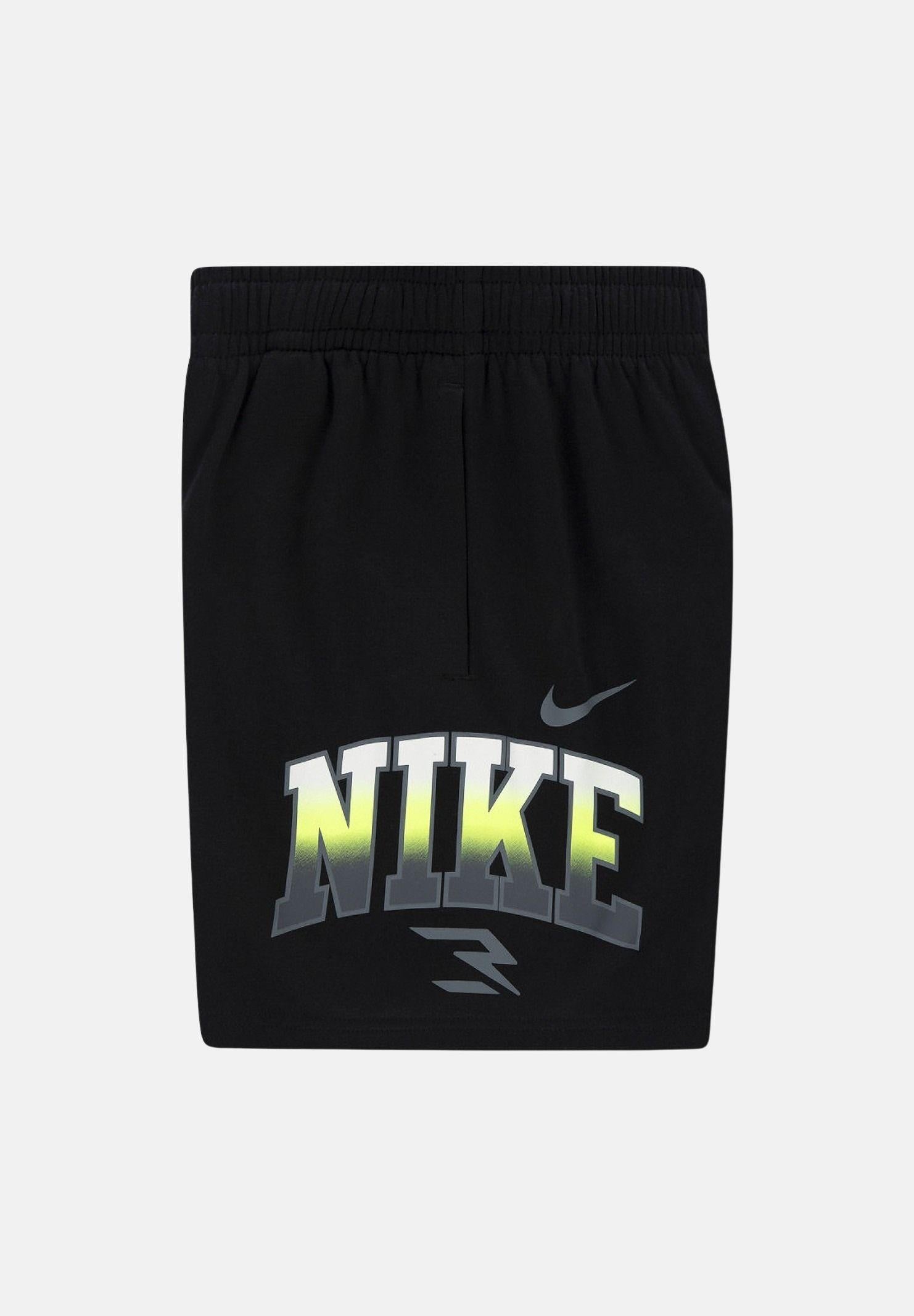 NIKE Shorts sportivo nero da bambino con stampa logo laterale 9Q1463 023 NIKE 