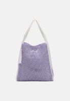 F**K Borsa mare lilla da donna in tessuto lavorato effetto rete FA26-SW0004LC . F**K 