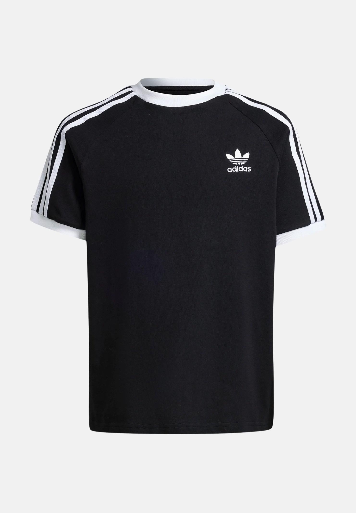 ADIDAS ORIGINALS T-shirt a manica corta Adicolor 3-Stripes nera per bambino e bambina IX7626 . ADIDAS ORIGINALS 