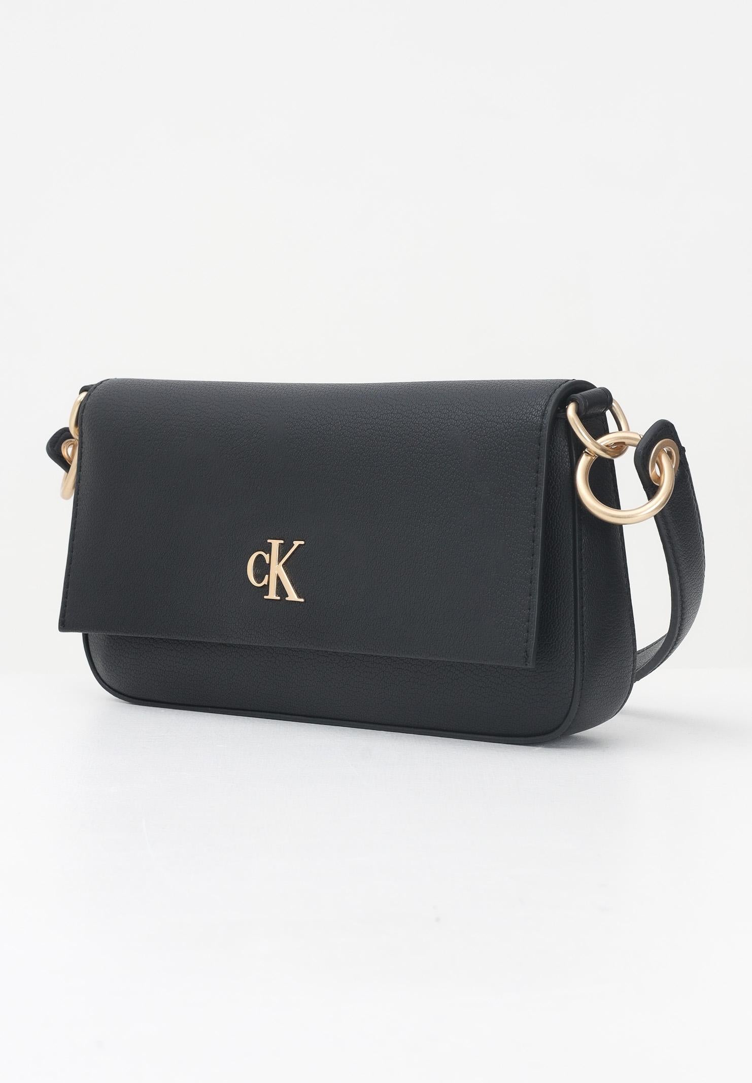 CALVIN KLEIN Borsa a spalla nera da donna con logo LV04K3161G UB1 CALVIN KLEIN 