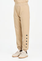 MARNI Pantalone sportivo beige per donna, ragazzi e bambini con logo istituzionale M01218M00V0 0M715 MARNI 