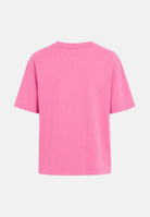 TOMMY JEANS T-shirt Tommy Badge Boxy color Pink Daisy, rosa, da donna DW0DW22202 TOU TOMMY JEANS 