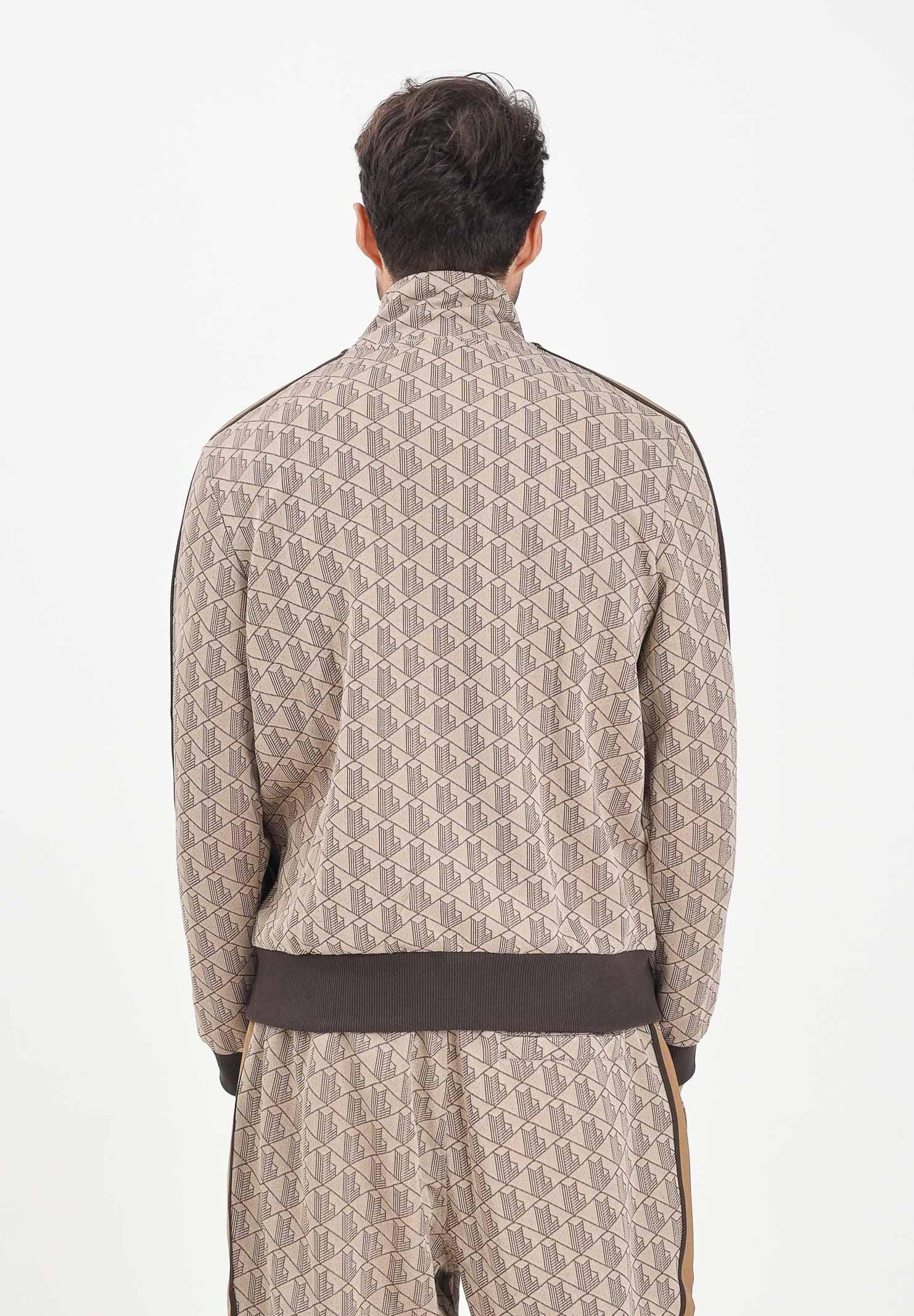 LACOSTE Felpa con zip Paris marrone da uomo SH1368 6IR LACOSTE 