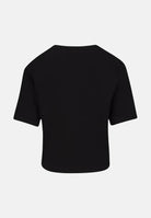 CONVERSE T-shirt a manica corta SIGNATURE CHUCK PATCH BOXY nera da bambina 369787 023 CONVERSE 