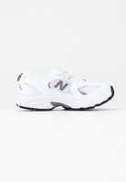NEW BALANCE Sneakers 530 Bungee bianche e viola da bambina PZ530SR . NEW BALANCE 