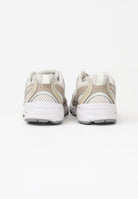 NEW BALANCE Sneakers 530 Bungee Lace panna e beige per bambino e bambina P5305C7 . NEW BALANCE 