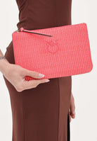 PINKO Pochette in rafia fucsia da donna 106763A39Y N17Q PINKO 