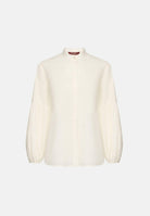 MAX MARA blusa con collo alto Seta avorio donna 2626116071600 001 MAX MARA 