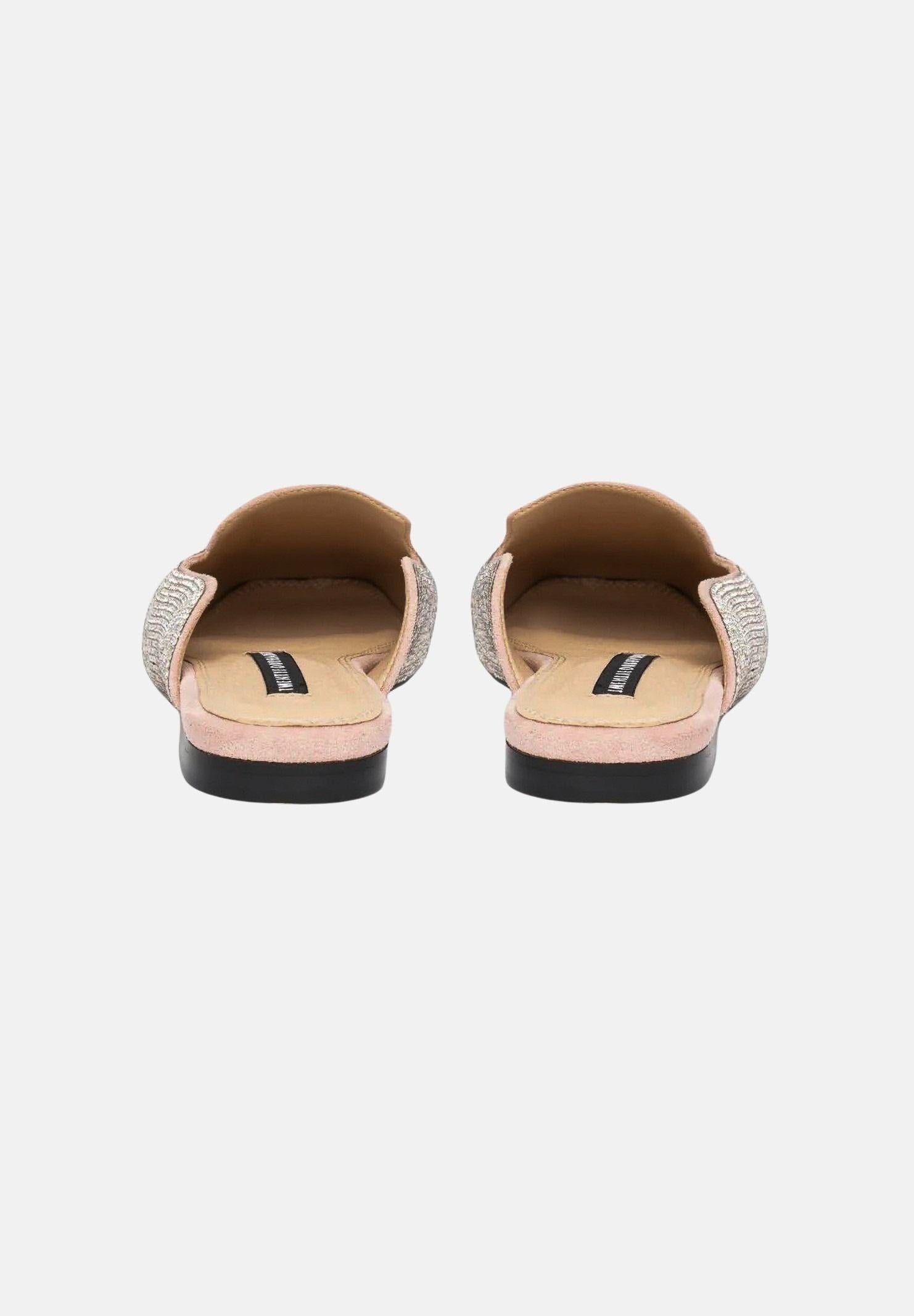 TWENTY FOURHAITCH Sabot AUKENA rosa e argento da donna S0115RO62P CI TWENTY FOURHAITCH 