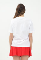 LACOSTE T-shirt a manica corta bianca da donna con patch logo TF7215 001 LACOSTE 