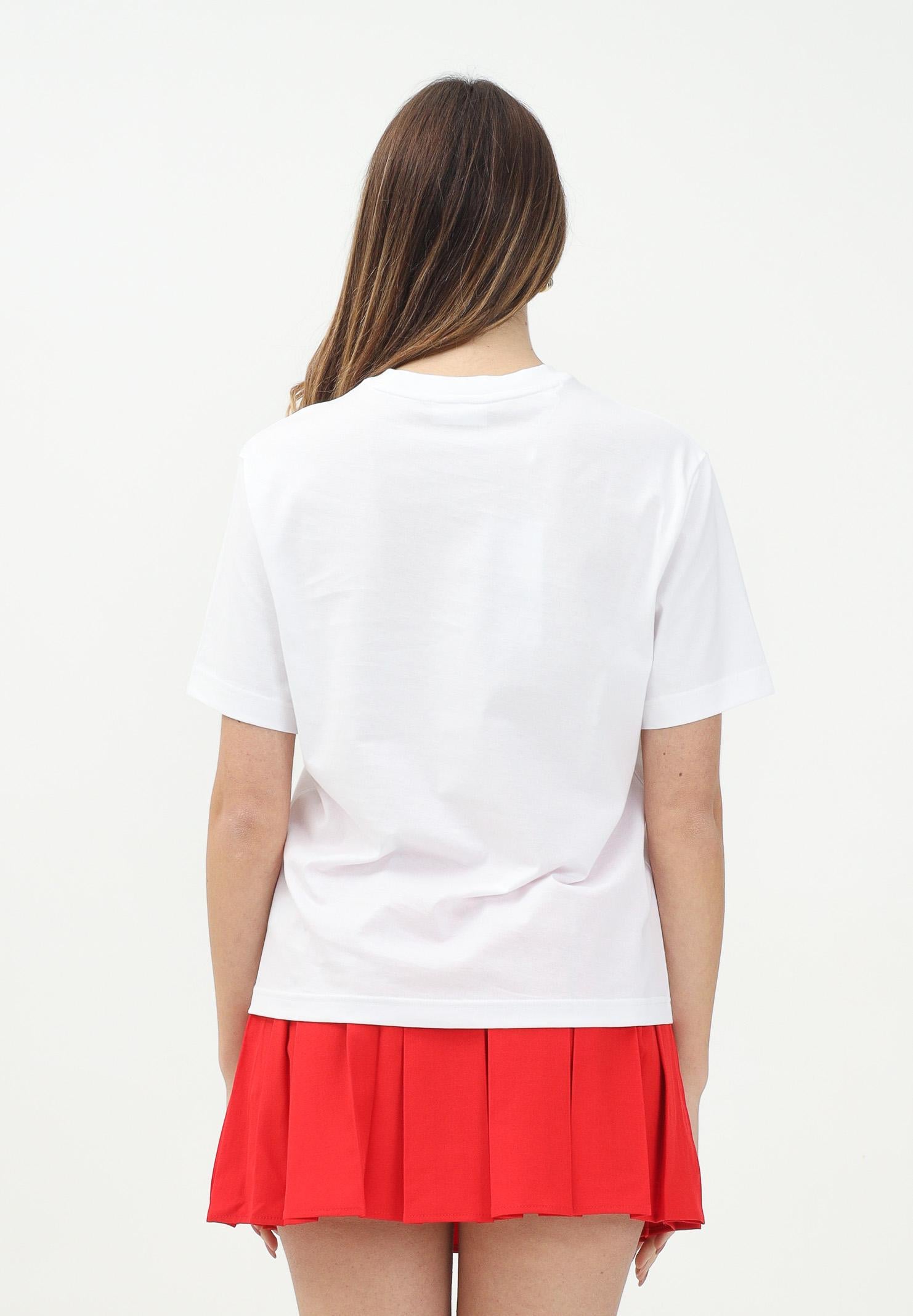 LACOSTE T-shirt a manica corta bianca da donna con patch logo TF7215 001 LACOSTE 