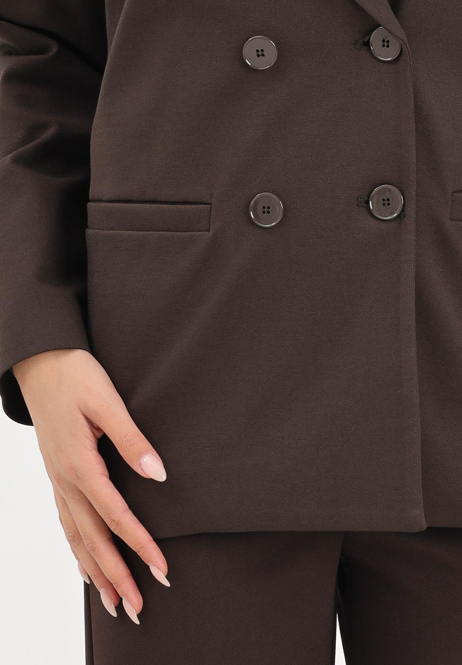 VICOLO Giacca doppiopetto marrone da donna TF0230 MA VICOLO 