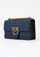 PINKO Borsa a tracolla Classic Love Bag One in morbida pelle mano seta blu da donna 100941A0F1 G08Q PINKO 