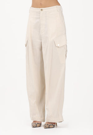 PINKO Pantalone cargo beige da donna 106278A2ER C03 PINKO 