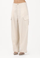 PINKO Pantalone cargo beige da donna 106278A2ER C03 PINKO 